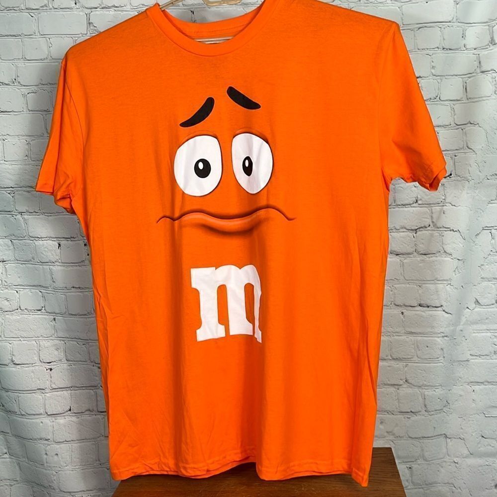 Orange M&M’s Tee Shirt Size 2xl euc Halloween Costume